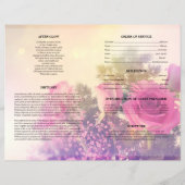 ヴィンテージ ローズ お別れの式 テンプレート (裏面)