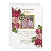 ヴィンテージ ローズ ウェディング アニバーサリー - 何周年でも