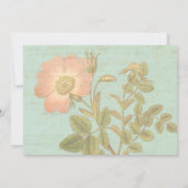 ヴィンテージ ローズ エレガント 25周年記念ディナー 招待状 (裏面)