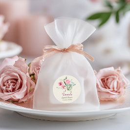 ヴィンテージ ローズ カスタマイズ ブライダル シャワー ペーパー ラウンドシール