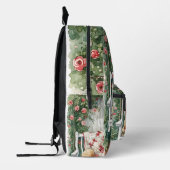 ヴィンテージ ローズ スウィング with キルト チャーム プリントバックパック (左)