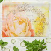 ヴィンテージ ローズ タオル (折り畳み)