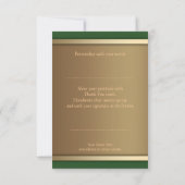 ヴィンテージ ローズ フラワー サンクス ノート 招待状 (裏面)