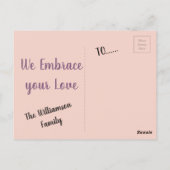 ヴィンテージ ローズ 感謝のポストカード ポストカード (裏面)