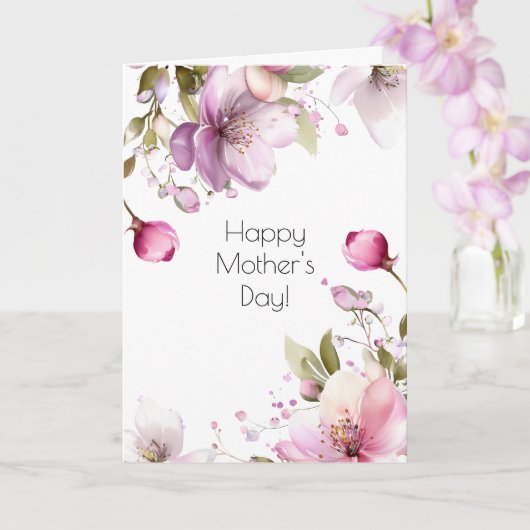 ヴィンテージ ローズ 母の日のカード カード (蘭)