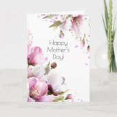 ヴィンテージ ローズ 母の日 カード (正面)