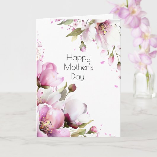 ヴィンテージ ローズ 母の日 カード (蘭)