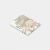 ヴィンテージ ローズ 美しい ピンクの植物画 ポストイット (アングル)