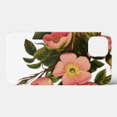 ヴィンテージ ローズ 美しい ピンクの植物 Case-Mate iPhoneケース (裏面 (横))