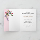 ヴィンテージ ローズ 聖母マリアのロザリオ 花のカトリック カード (内部)