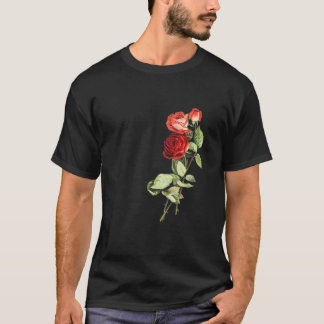 ヴィンテージ ローズ 花 ガーデン フラワー Tシャツ