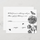 ヴィンテージ ローズ RSVP (正面/裏面)