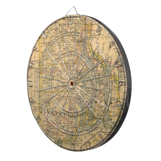 ヴィンテージ·ロード·アイランド地図（1875年） ダーツボード (正面右)