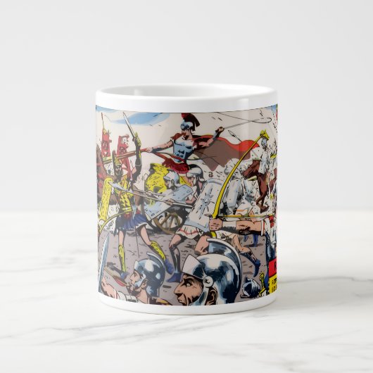 ヴィンテージ ローマ兵士 おもちゃ ジャンボコーヒーマグカップ (正面)