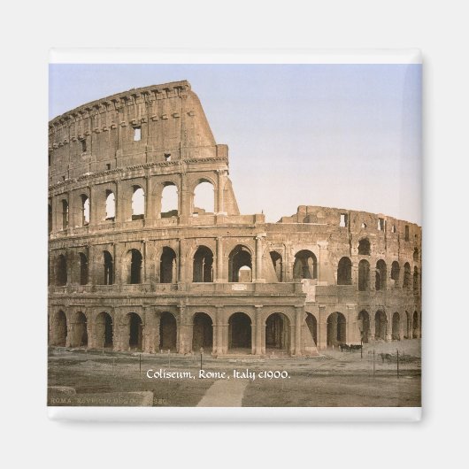 ヴィンテージ ローマ イタリア、コロッセオ 1900年頃 マグネット (正面)
