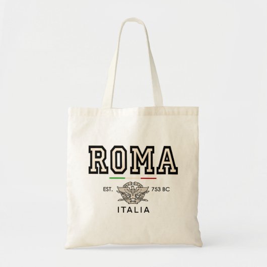 ヴィンテージ ローマ イタリア トートバッグ (正面)