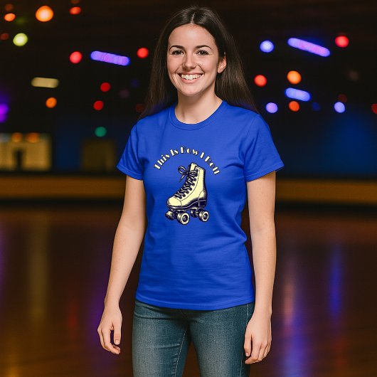 ヴィンテージ ローラースケート テンプレート Tシャツ