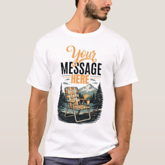 ヴィンテージ ローンチェア オーダーメッセージ サマー グラフィック Tシャツ