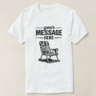 ヴィンテージ ローンチェア オーダーメッセージ サマー グラフィック Tシャツ