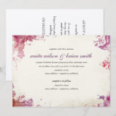 ヴィンテージ ワイナリー ウェディング インビテーション (正面/裏面)