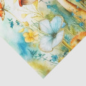 ヴィンテージ ワイルドフラワーズ アンド マッシュルーム デコパージュ 薄葉紙 (詳細)