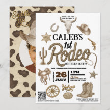 ヴィンテージ ワイルド ウェスト 1st ロデオ ウェスタン バースデー パーティー