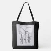 ヴィンテージ ワインオープナー イラスト トートバッグ (裏面)