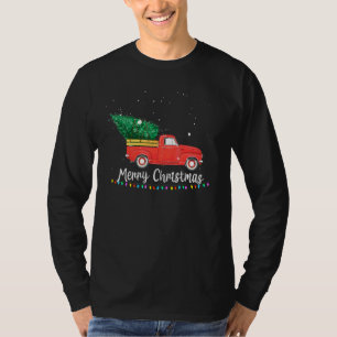 ヴィンテージ ワゴン クリスマス ツリー 乗用車 Xmas 旅行 Tシャツ