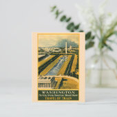 ヴィンテージ ワシントン DC ナショナル モール 旅行 ポストカード (スタンド正面)