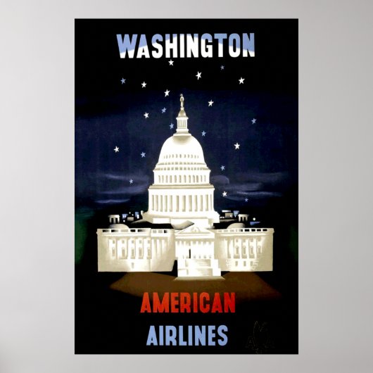 ヴィンテージ ワシントンD.C. 旅行ポスター ポスター (正面)