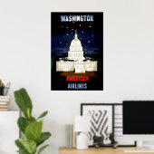 ヴィンテージ ワシントンD.C. 旅行ポスター ポスター (ホームオフィス)