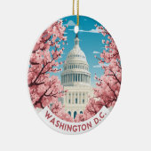 ヴィンテージ ワシントンD.C. 桜 セラミックオーナメント (右)