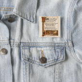 ヴィンテージ ワッセイル ソング 装飾写本アート 缶バッジ (インサイチュ)