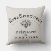 ヴィンテージ·ワフランスのイン&スピリッツ·アド クッション (裏面)