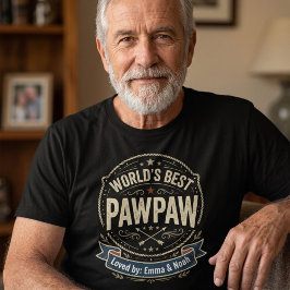 ヴィンテージ ワールドベスト ポーポー お孫さんの名前入りカスタムTシャツ Tシャツ