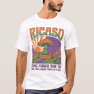 ヴィンテージ ワールド ツアー 1978 Ricaso コズミック ファンガス ツアー Tシャツ