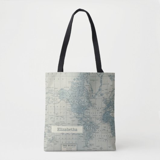 ヴィンテージ·ワールド·マッカスタマイズプが名前を移動 トートバッグ (正面)