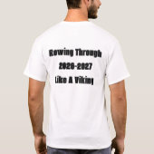 ヴィンテージ ヴァイキング船 教職員 ローイング部 カスタムデザイン Tシャツ (裏面)