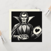 ヴィンテージ ヴァンパイア バレンタインデー ゴシック ホラー カード (正面/裏面インサイチュ)