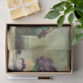 ヴィンテージ・ヴィオレットとライラックのフランスのフローラ・デコパージュ 薄葉紙 (ギフト)