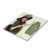 ヴィンテージ ヴィクトリアン バレンタインデー 女性 ラブレター タイル (側面)