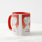 ヴィンテージ ヴィクトリアン バレンタインデー 私の心はあなたのもの マグカップ (正面左)