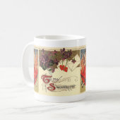 ヴィンテージ ヴィクトリアン バレンタインデー 私の愛しい人へ コーヒーマグカップ (正面左)