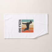 ヴィンテージ ヴィズラ お父さん 犬好き Tシャツ デザイン_1 ハンドタオル (ハンドタオル)