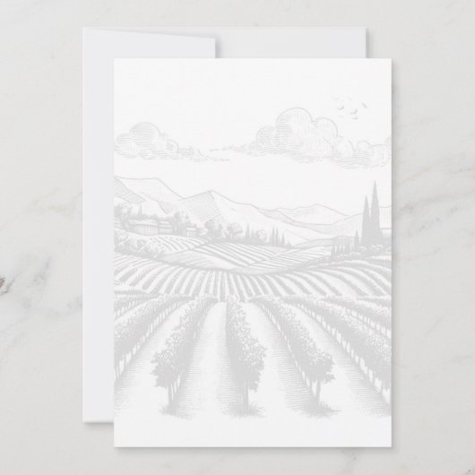 ヴィンテージ・ヴィネヤード・アニバーサリー・パーティー 招待状 (裏面)