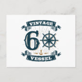 ヴィンテージ ヴェッセル 60歳の誕生日 60年を生きてきた証 ポストカード (正面)