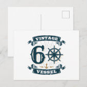 ヴィンテージ ヴェッセル 60歳の誕生日 60年を生きてきた ポストカード (正面/裏面)