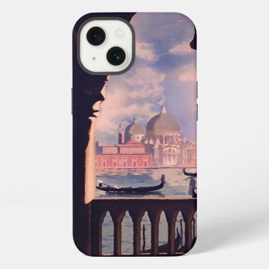 ヴィンテージ ヴェネツィア イタリア 旅行 iPhoneケース (裏面)