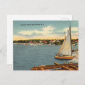 ヴィンテージ、一般ビュー、パインビーチ、ニュージャージー ポストカード (正面/裏面)