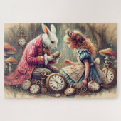 ヴィンテージ 不思議の国のアリス イラスト ファンタジー ジグソーパズル (横)